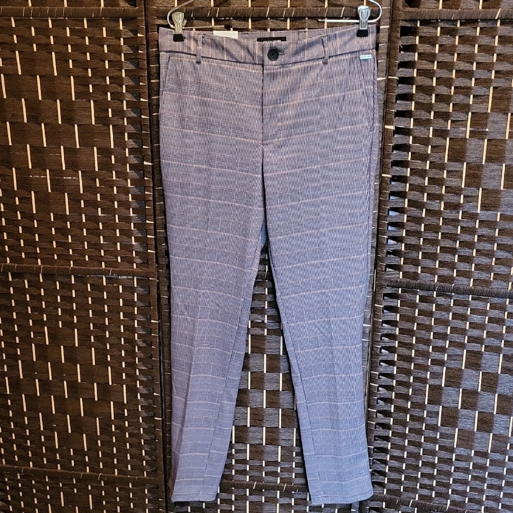 Jack & Jones Gray Patterned Trousers